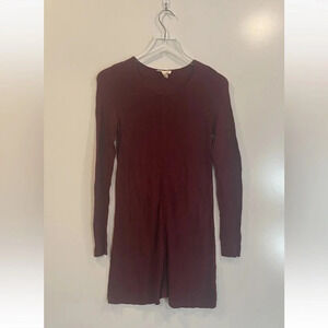 Eileen Fisher Burgundy Silk Blend Dress Womens‎ Size XXS (694)